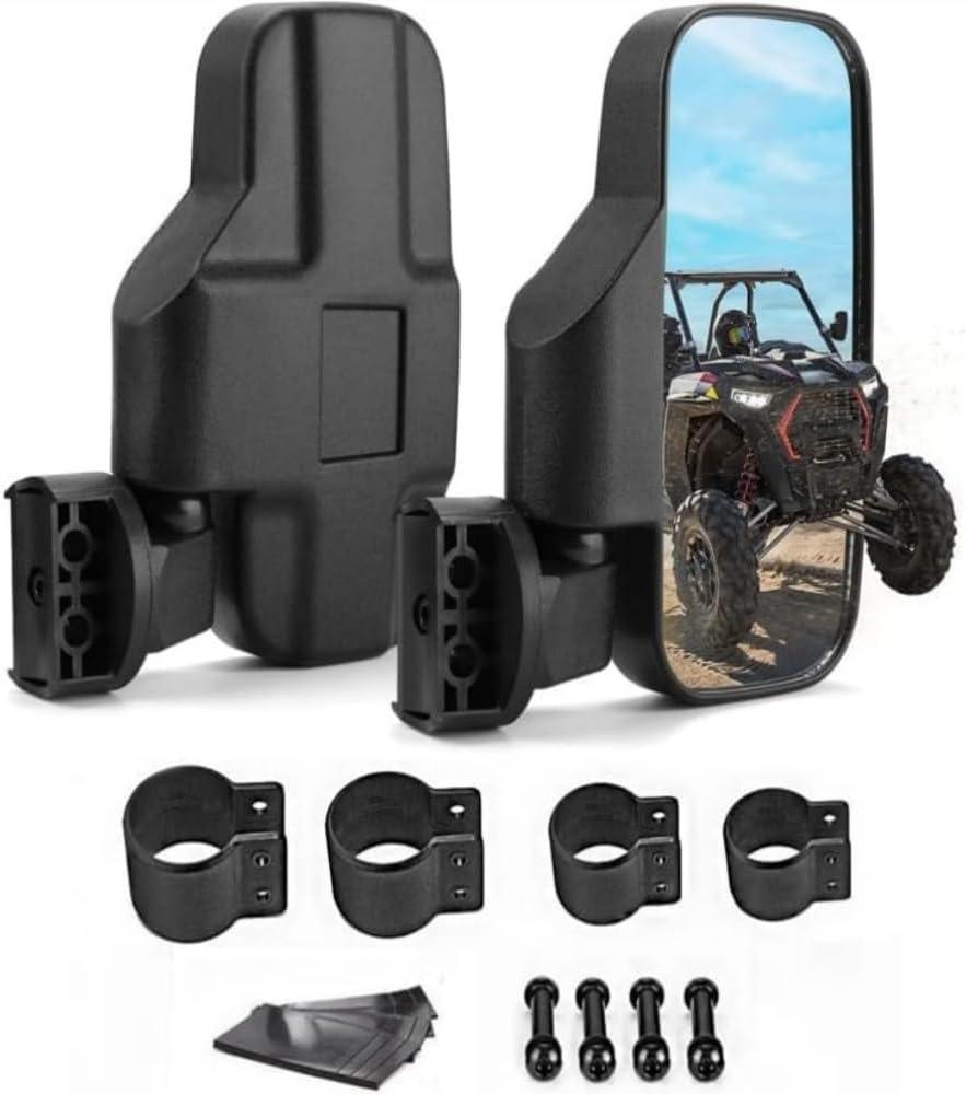 UTV Mirrors, UTV Side Mirrors with Adjustable Mirror, Compatible with ATV UTV SUV, Polaris Ranger General, Can Am Defender HD8 10, 2021-2023 Commander
