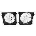 Pack of 2 Radiator Cooling Fan Assembly Compatible with Accord 2013-2017 w/Blade Motor & Shroud Replace # 386155A2A01 190155A2A01 601420