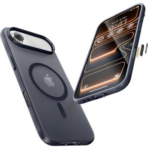 Maledan for iPhone Air Case - Compatible with Magsafe Magnetic Anti Slip Phone Case for Apple iPhone Air 6.5" 2025, Camera Control Slim Thin Protective 17 Air Case Accessories, Translucent Matte Black