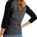 3/4 Sleeve Tops for Women - Casual Fashion Blouse Baseball Style Tees Three Quarter Raglan Shirt Women