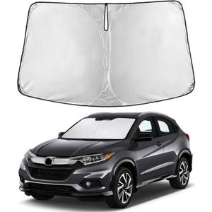 EcoNour Windshield Sunshade Compatible for Honda HRV 2016-2020 2021 2022, Sun Visor for Front Windshield & Window Sun Shade Cover, UV Heat Blocker & Protector, Car Accessories