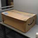 QCQHDU Set of 2 Oversized 9 Gallon Round Planters for Front Door & Patio - 12x21 Inch Tall Outdoor/Indoor Plant Pots with Drainage Tray, Gray Faux Stone Textured Tree Planters for Porch Decor