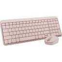 LeadsaiL Pink Wireless Keyboard and Mouse Combo, FullSized Ergonomic Computer Keyboard, 2.4GHz Cordless Keyboard Silent Mouse Set with 2in1 USB Receiver, 12 FN Shortcuts for Windows Laptop, PC/Mac