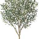 Olive Tree Artificial  6ft Faux Olive Tree with UV Resistant Leaves - Tall Fake Plant in Pot, Large Floor Plants for Indoor & Outdoor, Living Room, Office, Modern Home Decor, VN126 (Green)