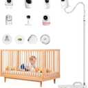 Jartoo Baby Monitor Floor Stand Holder Mount Compatible for HelloBaby HB65/HB40/HB6560/HB6339/HB6550 Pro, Momcozy, Nanit, VAVA, Adjustable Height & Stable Base, No Tools or Wall Damage