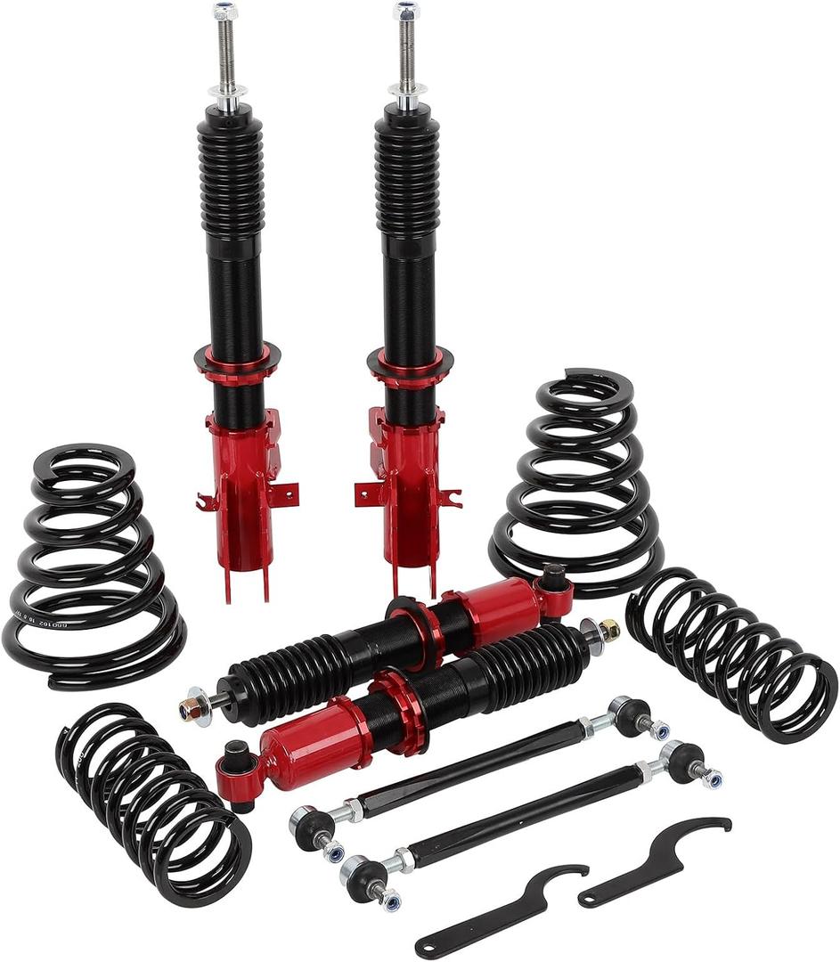 Coilover Height Adjustable Struts Shocks Coilovers ECCPP Fit for Chevrolet for Camaro 2010 2011 2012 2013 2014 2015 Suspension Struts Coil Spring Shocks