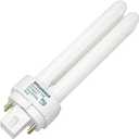 Sylvania Dulux D/E CFL Compact Fluorescent Light Bulb, 4 Pin, 13W, 1 Pack | Double Tube, G24q-1 Base, 13 Watt Long Lasting Energy Efficient Light Bulb, 20000 hr Life, Dimmable, 4100K Cool White