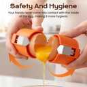 2PCS Egg Shell Opener,2026 Upgrade Stainless Steel Egg Cracker Tool, Multifunctional Egg Shell Opener for Raw & Hard-Boiled Eggs, Handheld Kitchen Gadget for Easy Peeling & Separating (2PCS)