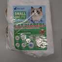 Pet Soft Disposable Cat Diapers - Diaper for Female & Male Cats, Puppy Doggie Diapers for Female Dogs with Adjustable Foam Tail Hole, Small (24Pcs, GN Flowers)