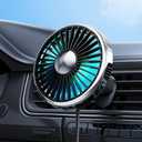 USB Car Fan, Electric Fan for Air Vent, Personal Vehicle Fan, Mini Air Circulator for Sedan, SUV, Truck, Van, 3-Speed Adjustable, Powerful Airflow.