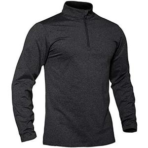 TACVASEN Men's Quarter Zip Up Pullover Long Sleeve Sweatshirt 1/4 Zip Golf Shirt Winter Fleece Lined Thermal Pullover XL