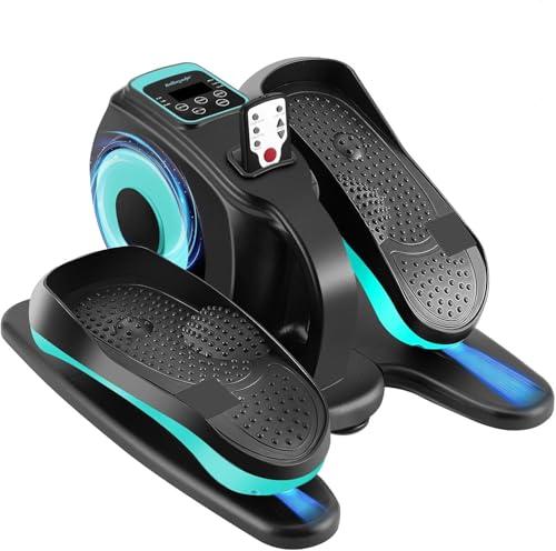 Amazon.com : Rollingsurfer Under Desk Elliptical Machine, Electric Leg Exerciser for Seniors, Compact Seated Pedal Exerciser, Portable Elliptical Trainer with Remote and Non-Slip Pedals for Teens Adults : Sports & Outdoors
