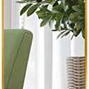 Giftgarden 47"x14" Gold Full Length Mirror Aluminum Framed, Modern Long Wall Mirror Tall Full-Body, Wall Mounted or Over The Door Hanging for Bedroom Closet Bathroom, Golden