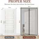 Yotache Magnetic Screen Door Fits Door Size 34 x 98, Screen Size 36" x 99" Reinforced Fiberglass Mesh for Back Door Black