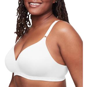 Warner's Women's Cloud 9 Super Soft Wireless Lightly Lined Comfort Bra 1269 (32B, White)