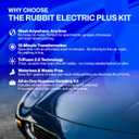 Electric Plus Kit, Waterless Car Wash Kit, Rechargeable Electric Sprayer, Foam 2.0 Solution, 6 Reusable Microfiber Towels, & Air Freshener, Car Cleaning Supplies, 9 Piece Auto Cleaning Kit