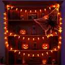 Flickering Flame Light Bulbs 1W, C7 E12 Incandescent (12 Pack), UL Listed 2200K Orange, Candelabra Bulbs for Window Candles, Chandeliers, Halloween Night Lights, C7 String Light Replacement