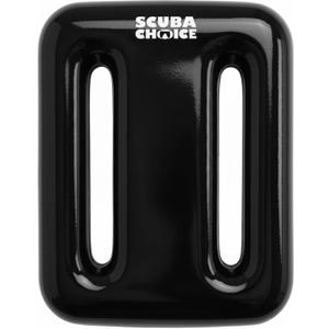 Scuba Choice Vinyl Coated Diving Weights - Compact & Durable Dive Weight - Precise Buoyancy Control, Enhanced Stability - Ideal for Freediving, Spearfishing & Scuba Diving (1.2lb, Black)