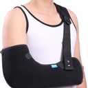 Cozyhealth Arm Sling Shoulder Injury Immobilizer Rotator Cuff Support Brace for Sleeping, Comfortable Medical Sling Arm for Shoulder Injury, Left and Right Arm for Men and Women (Small) Black