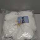 Sioloc Flower Shaped Throw Pillow, Fun Daisy Pillow, 15.7" White Cute Decorative Seat Cushion Aesthetic Flower Plush Pillows for Bed Floor Couch Chair