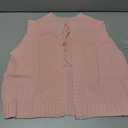 Verdusa Women's Cute Backless Sweater Vest Sleveless Open Back Tank Tops Going Out Knit Top Size M