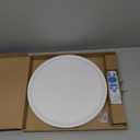 11.8 Inch Motion Sensor Ceiling Light with Remote, 24W Wired Flush Mount Light Fixture, 3000K/4000K/6000K 2400LM Motion Sensor Lamp Indoor for Closet Hallway Laundry Pantry (White)