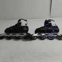 MammyGol Adult Inline Skates for Men Women, Blades Roller with Carbon Steel Bearings, TPR Brake, 3D Mesh, EVA Lining, PVC Upper | Adjustable Size Better Fit for Beginner Skating (XXL(Men9.5-13/Women10.5-14), Blue)