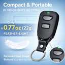 2 Garage Door Opener Remote Compatible with LiftMaster Chamberlain Craftsman Yellow Purple Red Orange Green Learn Button, replacement for 893Max 893LM 891LM 373LM, Anti-Accidental Press With Keychain.