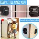 YEYA Upgraded Refrigerator Door Lock with Combination for Adults, Lock for Fridge, Freezer, File Cabinets, Desk Drawers, Locker, Child Safety Latch, Easy Install No Drilling 1 Pack