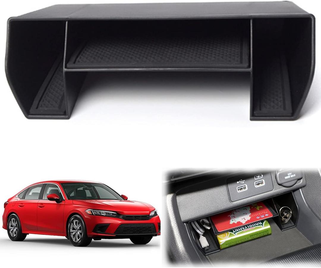 2024 2023 Civic Center Console Organizer Tray for 2023 2022 Honda Civic 11th Gen Sedan Hatchback LX EX Sport Civic 2022 Accessories Civic 2023 Central Console Organizer Insert Tray
