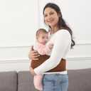 Baby Wrap Carrier, Perfect Baby Carrier Wrap Sling for Newborn and Infant up to 35 lbs. (Sepia/Natural, M (S, M, L of Clothing Size))