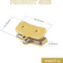 2-Pack Front & Rear Disc Brake Pads Replacement Compatible with Shimano ZEE M640 Shimano Saint M810 M820 Electric Dirt Bike Replacement Parts, Durable Copper Electric Dirt Bike Brake Pads