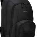 Targus 16 Inch Groove Laptop Backpack, Black - Fits Most Laptops up to 16", Water Resistant Travel Backpack for Business Commuters and Travel (CVR600)
