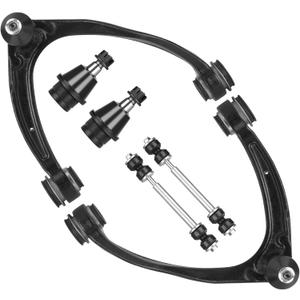 6pc Front Upper Control Arms(Forged Steel) Suspension Kit with Ball Joints Fit for 2007-2014 Cadillac Escalade Suburban GMC Yukon XL 1500 2007-2016 Silverado Sierra 1500 2007-2013 Avalanche