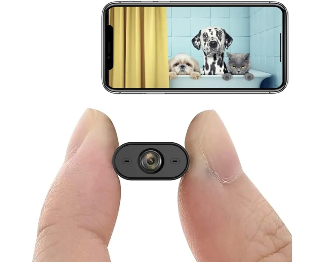 Spy Camera 1080P Indoor Hidden Camera Wireless, Mini Cameras, Home Security Cameras with Motion Detection, Night Vision, App Control Door SpyCam X8