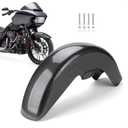 Wrap Front Fender Motorcycle Mudguard Fit For Harley Touring Electra Glide Road Glide Road King Street Glide Tri Glide Tour Glide Ultra Glide 2014-2023 Carbon Fiber Pattern ABS