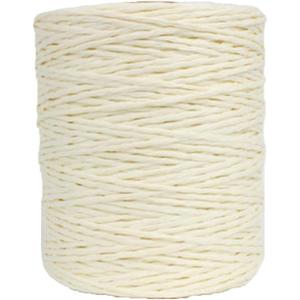 Natural Cotton Rayon Raffia Yarn Cream Crochet Summer Sun Hat Beach Bag Yarns, Straw Knitting Materials,280 Meters/306 Yards