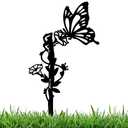 Pigort Butterfly Yard Patio and Garden Decoration-Metal Outdoor Yard Patio and Garden Decoration-Durable, Yard Decor (Butterfly)