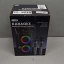 Bluetooth Speaker with 2 Rechargeable Wireless Microphone - Portable Party Speaker with Colorful Lights - Floorstanding Speakers Support TWS/AUX/USB/TF Card Ideal for Party,Home,Camping