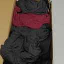 TIICHOO Washable Incontinence Underwear for Men with Leak Proof Protection, Discreet Boxer Briefs for Bladder Leakage 5-Pack (Large, 2 Black/2 Grey/1 Burgundy)