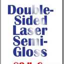 Cardstock - 80lb Double-Sided Laser Semi-Gloss - 250 Sheets (8.5 x 11 inches)