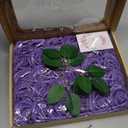 MACTING Purple Artificial Flowers 30PCS Fake Roses with Stem Real Touch Soft Foam Roses for Mothers Day DIY Wedding Bouquet Table Centerpieces Party Bridal Shower Home Summer Decorations