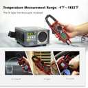 KAIWEETS HT206D Digital Clamp Meter T-RMS 6000 Counts, Multimeter Voltage Tester Auto-ranging, Measures Current Voltage Temperature Capacitance Resistance Diodes Continuity Duty-Cycle (AC/DC Current)