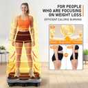 Vibration Plate Exercise Machine, 130 Levels Full Body Workout Vibrating Plate for Lymphatic Drainage Weight Loss, 450 Lbs Capacity Shake Platform with Resistance Bands Bluetooth for Women Men
