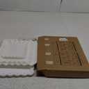 5 Pcs Dessert Table Display Set - 2 Pcs 3-Tier Dessert Display Stands & 3 Pcs Serving Tray - Dessert Trays Dessert Stands Treat Table Displays Set for Tea Parties,Birthdays & Baby Showers (White)