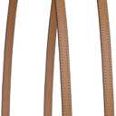 ALLZEDREAM Microfiber Leather Purse Strap Replacement Tote Bag Handbag Shoulder Handles 2 Pcs, Khaki, 1.2cm