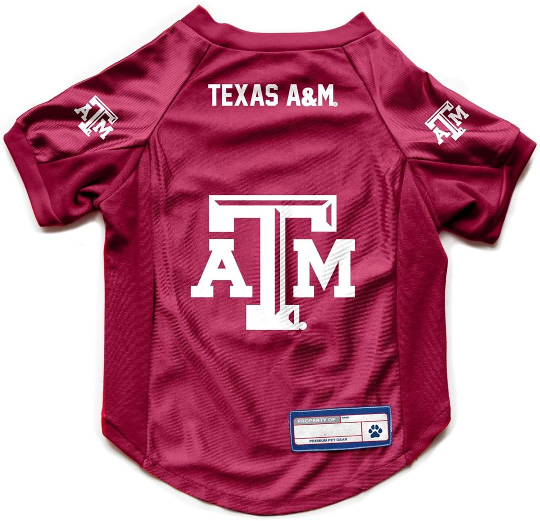 Littlearth NCAA Stretch Pet Jersey (Medium, Texas A&M Aggies)
