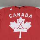 Canadian Maple Leaf Hockey Men Women Kids T-Shirt (XL, Cranberry Red)