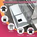 Universal Grease Tray with Catch Pan for Dyna Glo, Nexgrill, Charbroil, Kenmore, Grill Master, Backyard, Uniflame, Expert Gas Grill, Adjustable Drip Pan for Most 3/4/5 Burner Grills