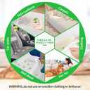 Reusable Washing Machine Lint Balls - Ideal for Removing Hair, Lint, and Dust from Laundry (12 Pack, Green & White)